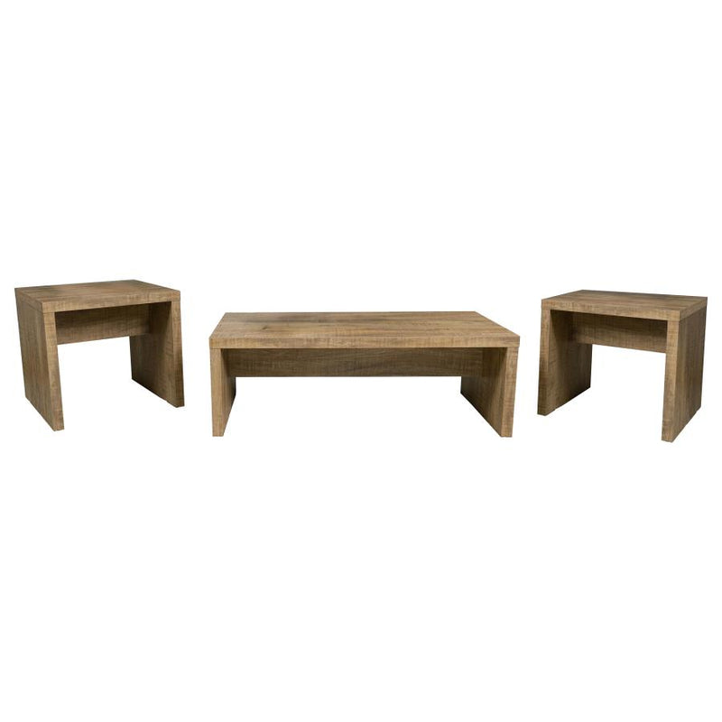 Lynette 3-piece Rectangular Coffee and End Table Set Mango-zoom-
