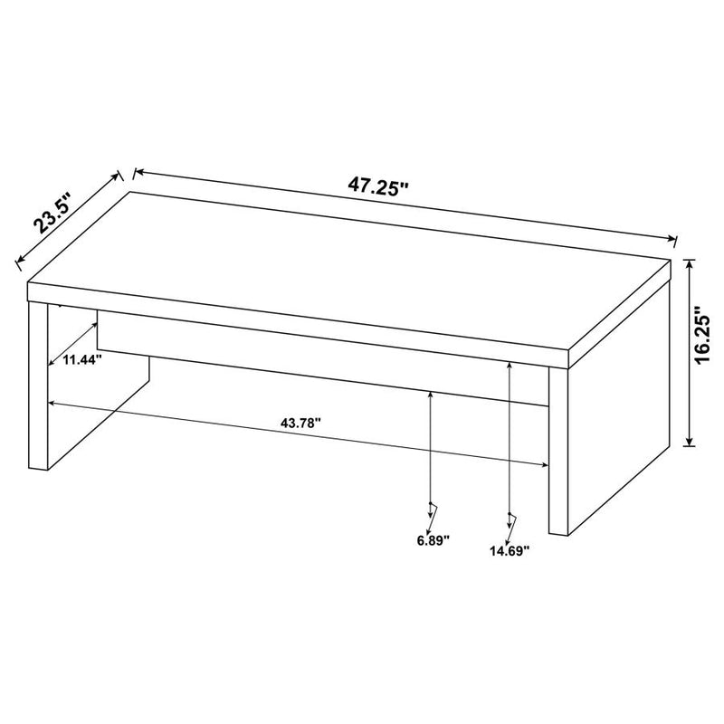 Lynette 3-piece Rectangular Coffee and End Table Set Mango-zoom-