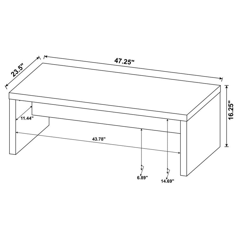 Lynette Rectangular Engineered Wood Coffee Table Mango-zoom-
