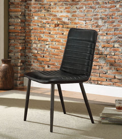 ACME Hosmer Side Chair Set of 2 – front view – Lusso Furniture Miami