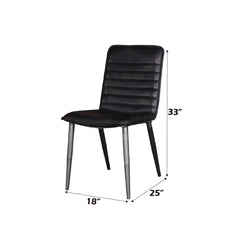 ACME Hosmer Side Chair Set of 2 – angle view – Lusso Furniture Miami