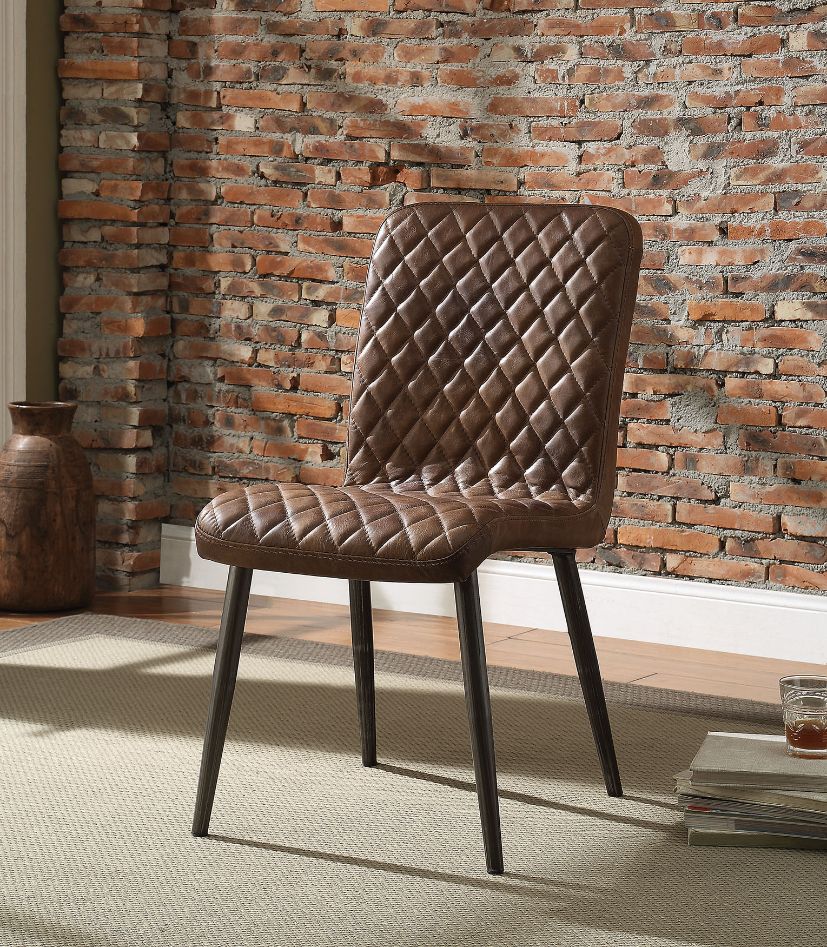 ACME Millerton Side Chair Set of 2 – front view – Lusso Furniture Miami