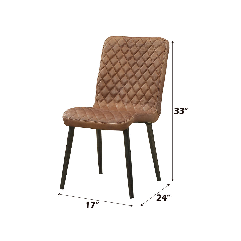 ACME Millerton Side Chair Set of 2 – angle view – Lusso Furniture Miami