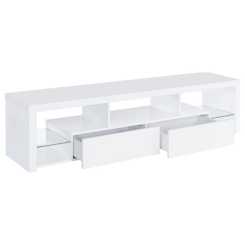 Jude 3-piece 71-inch TV Entertainment Center White High Gloss-zoom-