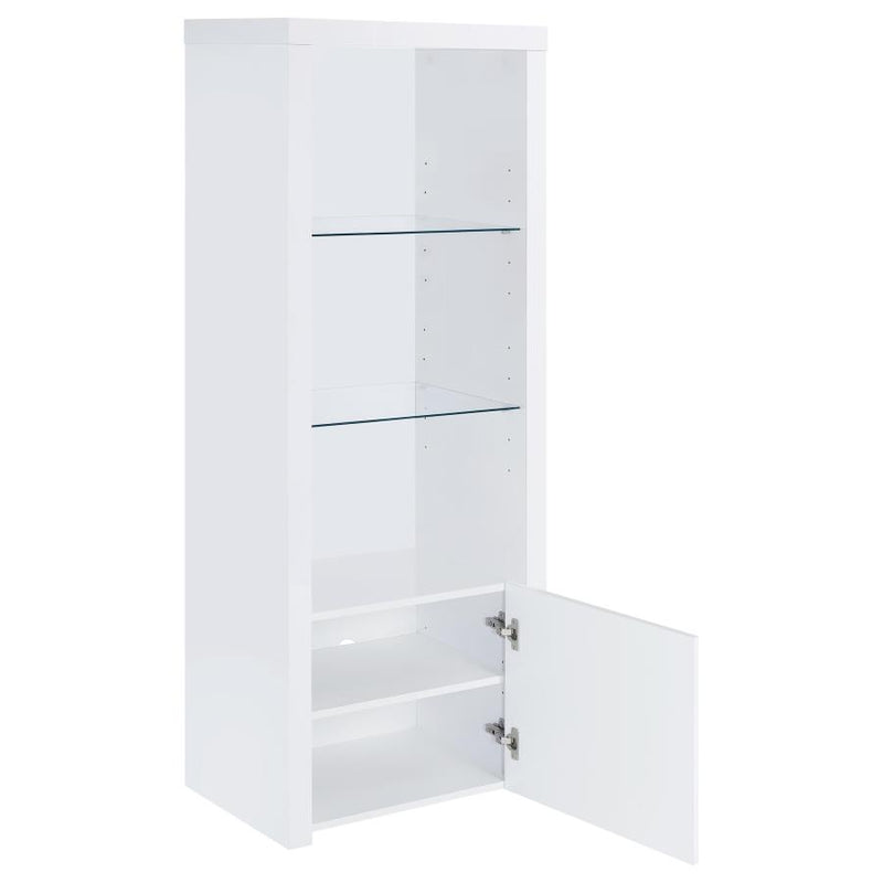 Jude 3-piece 71-inch TV Entertainment Center White High Gloss-zoom-