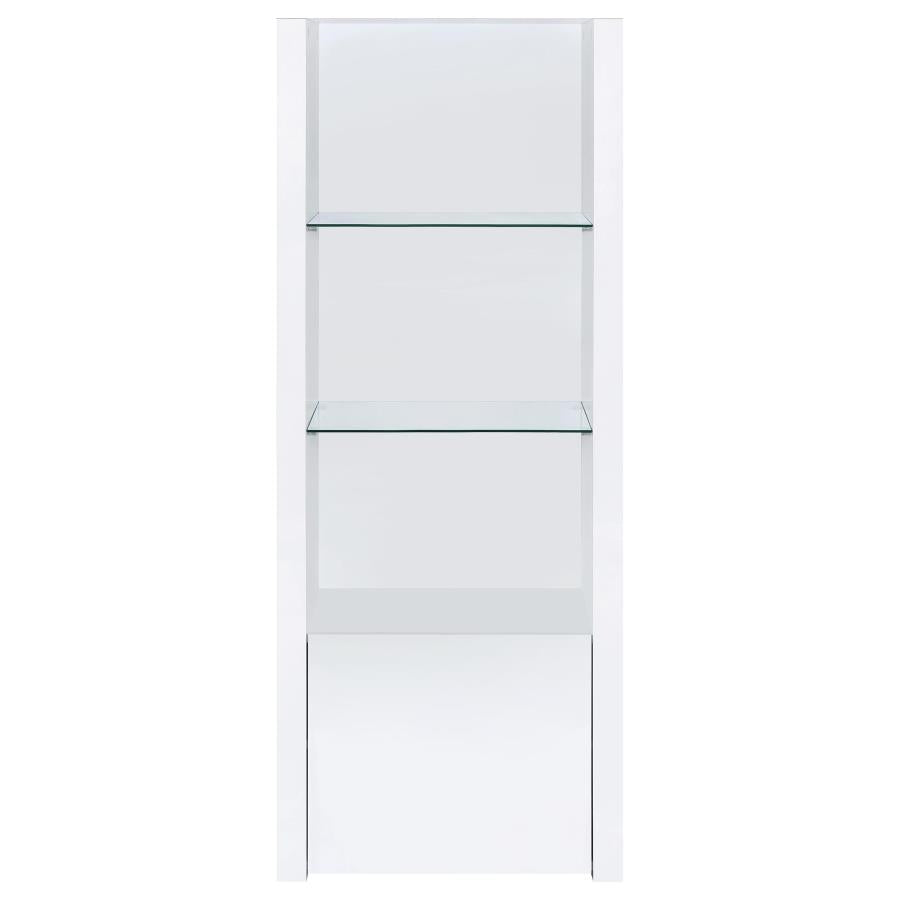 Jude 3-piece 71-inch TV Entertainment Center White High Gloss-11