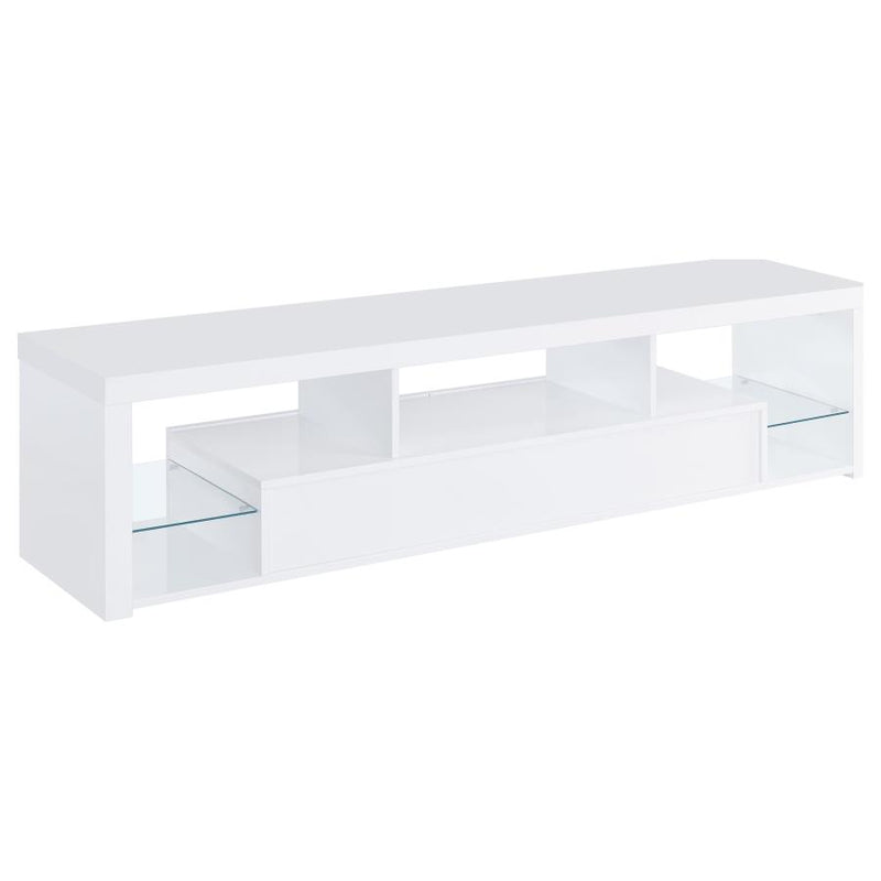 Jude 2-drawer Engineered Wood 71-inch TV Stand High Gloss White-zoom-