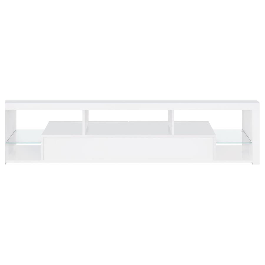 Jude 2-drawer Engineered Wood 71-inch TV Stand High Gloss White-zoom-7