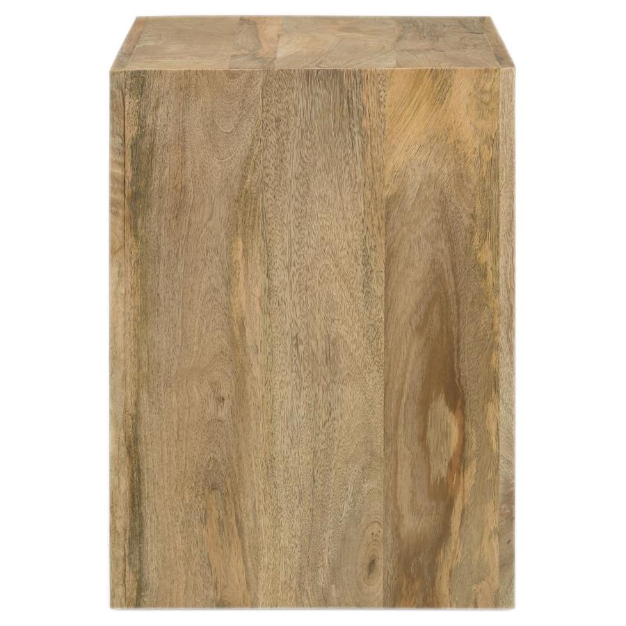 Benton Rectangular Solid Wood End Table Natural-4