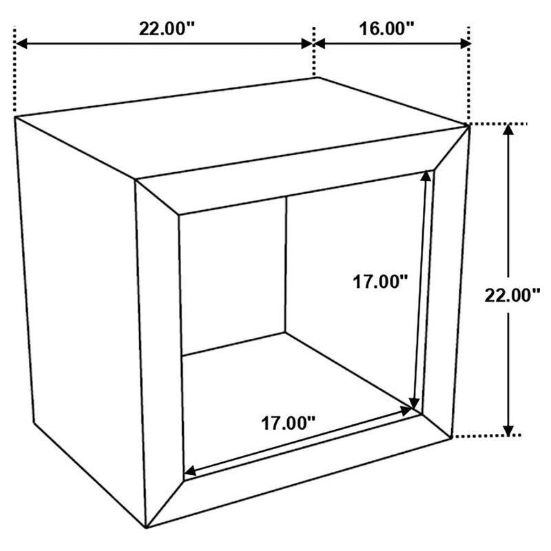 Benton Rectangular Solid Wood End Table Natural-zoom-