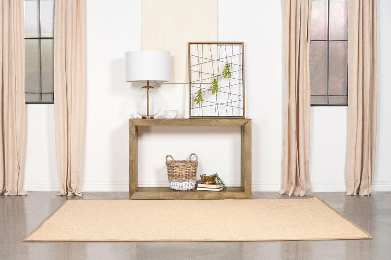 Benton Rectangular Solid Wood Sofa Console Table Natural-zoom-