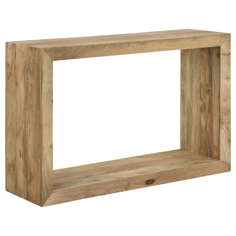 Benton Rectangular Solid Wood Sofa Console Table Natural-zoom-