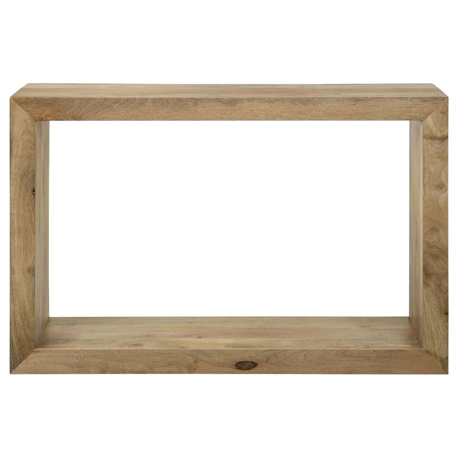 Benton Rectangular Solid Wood Sofa Console Table Natural-zoom-3