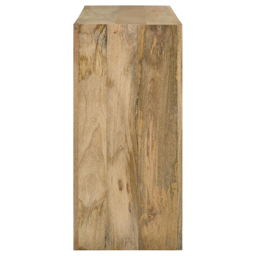 Benton Rectangular Solid Wood Sofa Console Table Natural-zoom-4