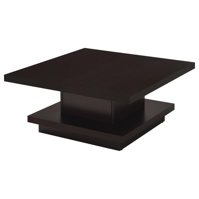 Reston 2-piece Square Coffee and End Table Set Cappuccino-zoom-