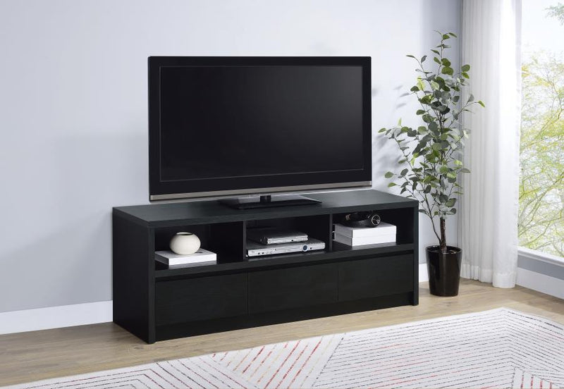 Rutland 59-inch 3-drawer TV Stand Media Console Black-zoom-