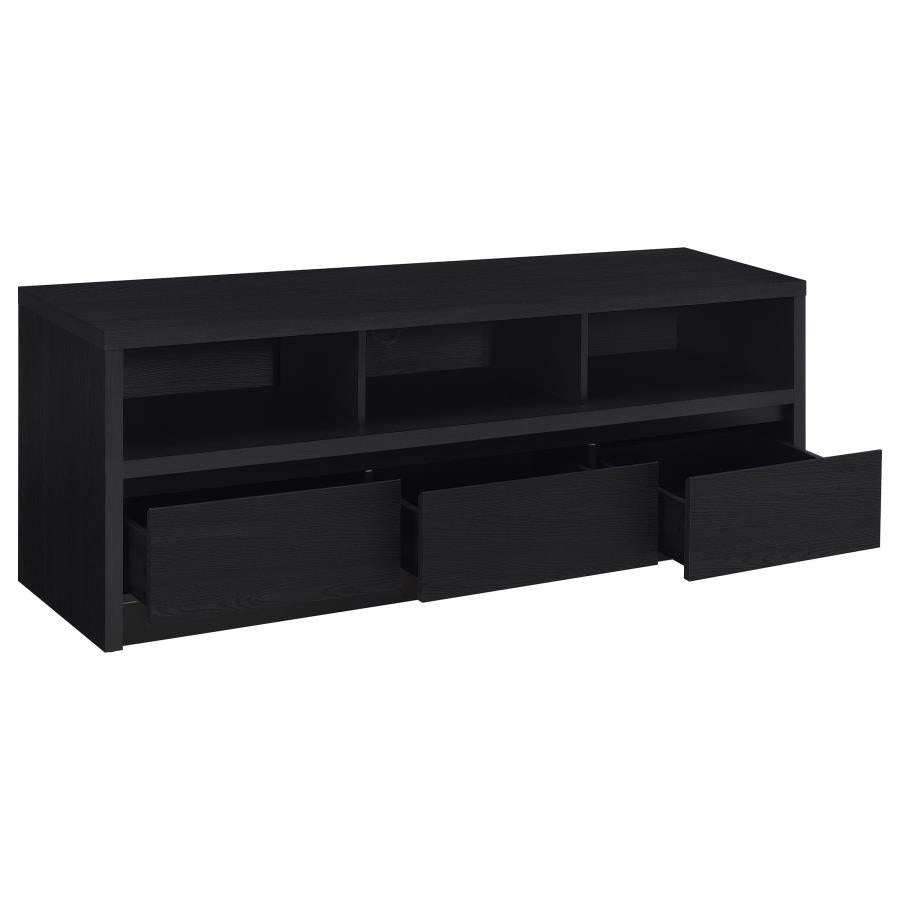 Rutland 59-inch 3-drawer TV Stand Media Console Black-zoom-3