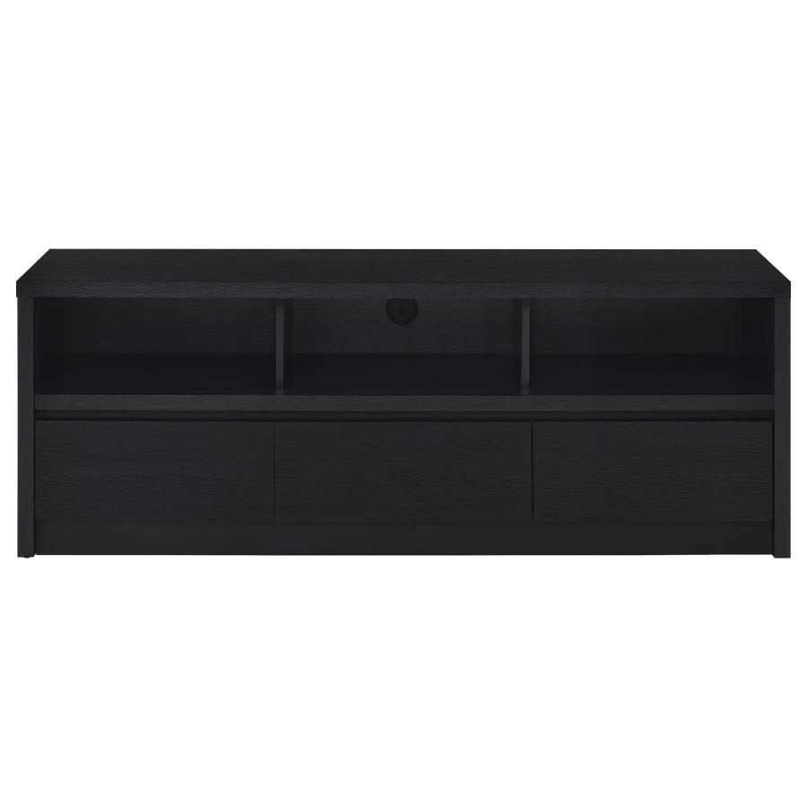 Rutland 59-inch 3-drawer TV Stand Media Console Black-zoom-4