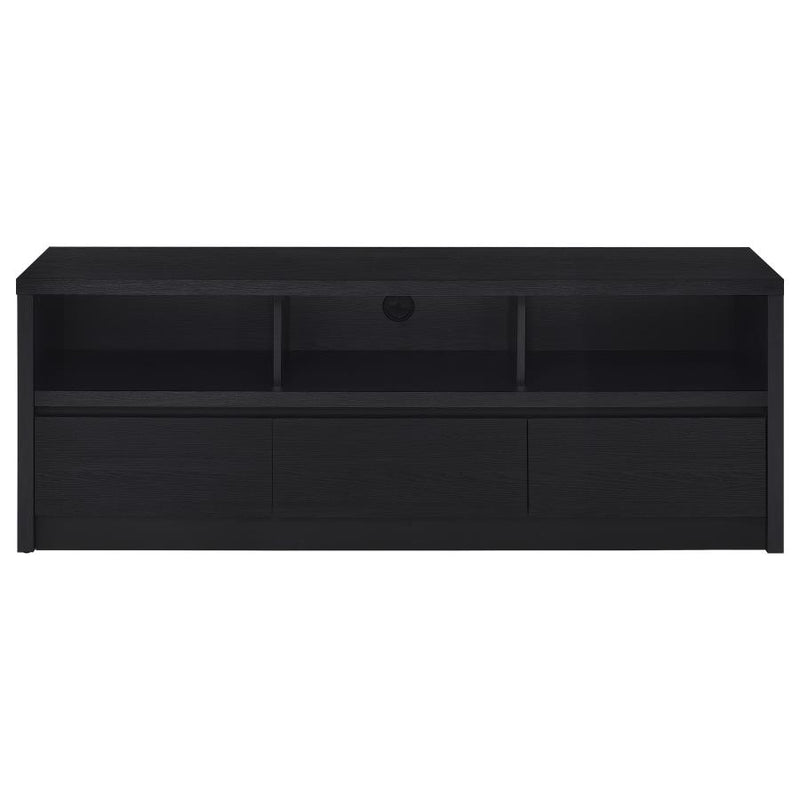 Rutland 59-inch 3-drawer TV Stand Media Console Black-zoom-