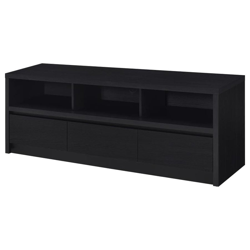 Rutland 59-inch 3-drawer TV Stand Media Console Black-zoom-