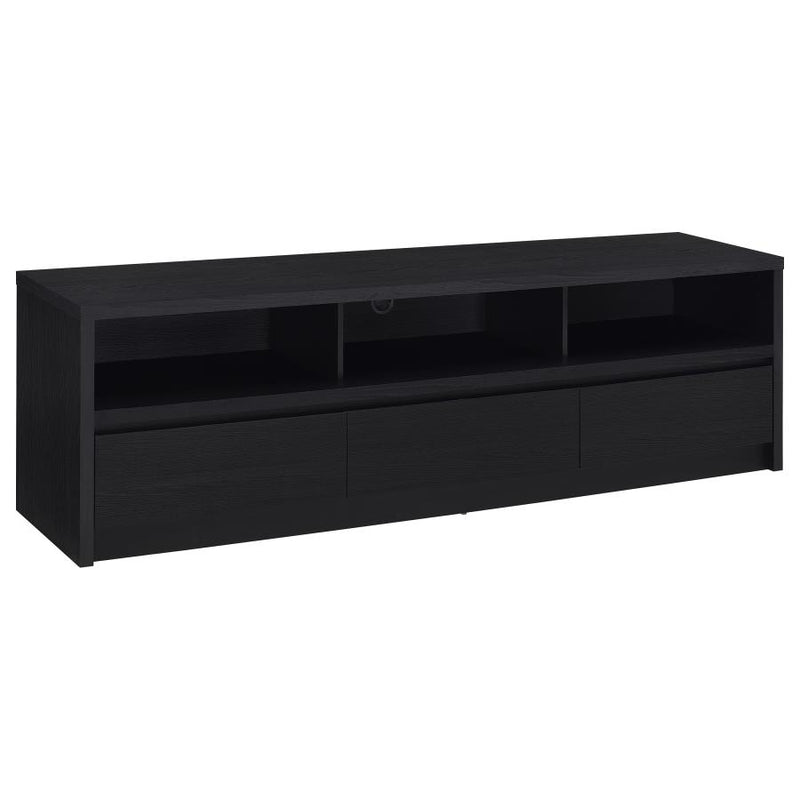 Rutland 78-inch 3-drawer TV Stand Media Console Black-zoom-