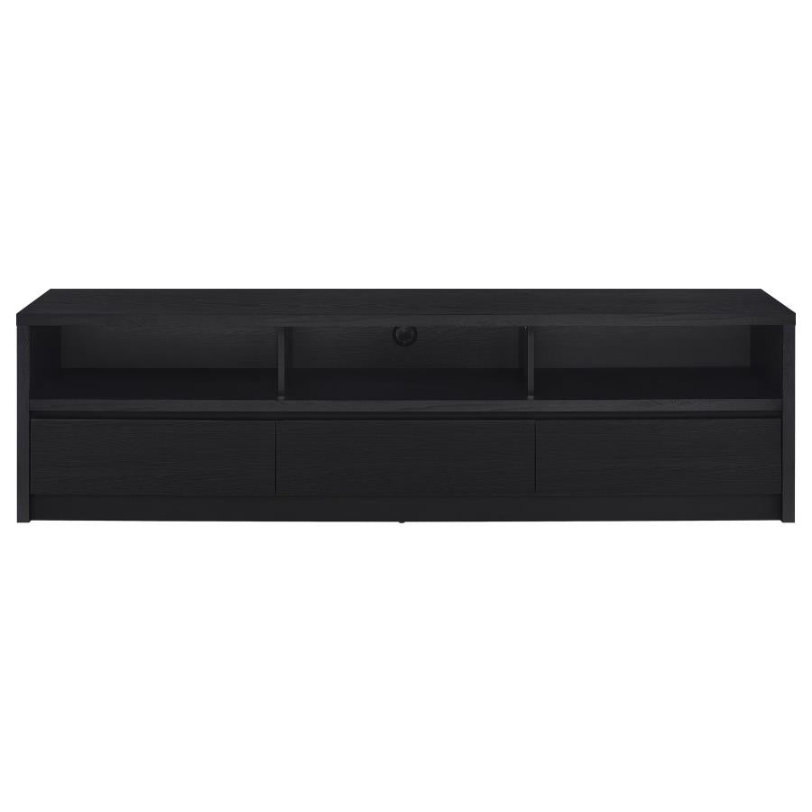 Rutland 78-inch 3-drawer TV Stand Media Console Black-zoom-4