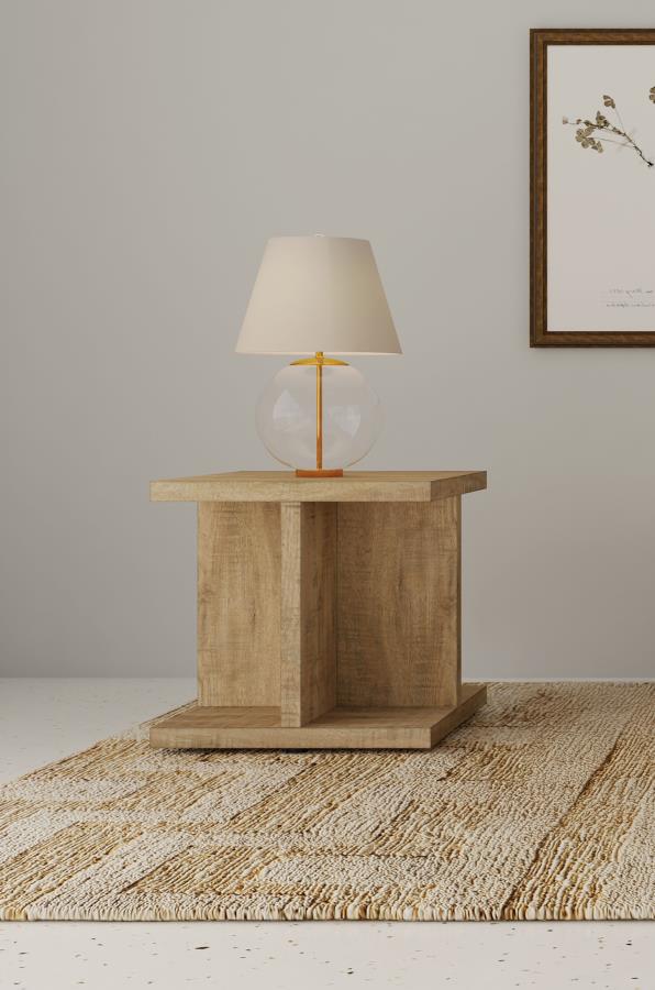 Cortona Square Engineered Wood End Side Table Mango-2