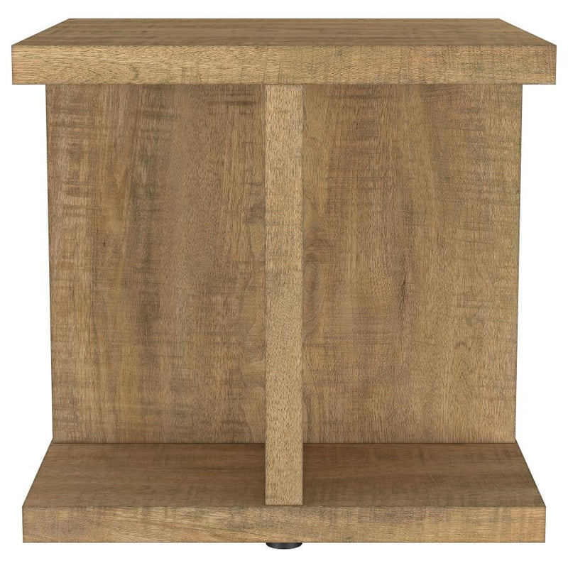 Cortona Square Engineered Wood End Side Table Mango-zoom-