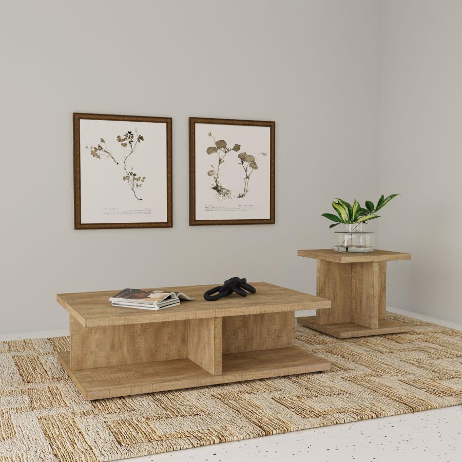Cortona Square Engineered Wood End Side Table Mango-zoom-7