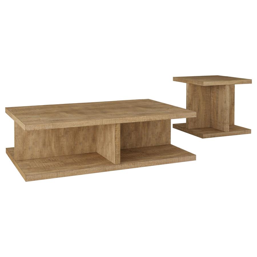 Cortona 2-piece Coffee and End Table Set Mango-zoom-2