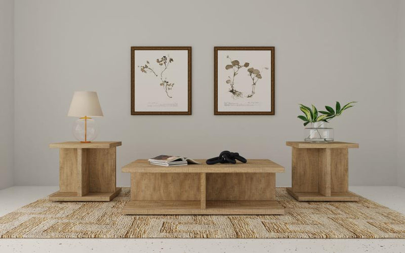 Cortona 3-piece Coffee and End Table Set Mango-zoom-