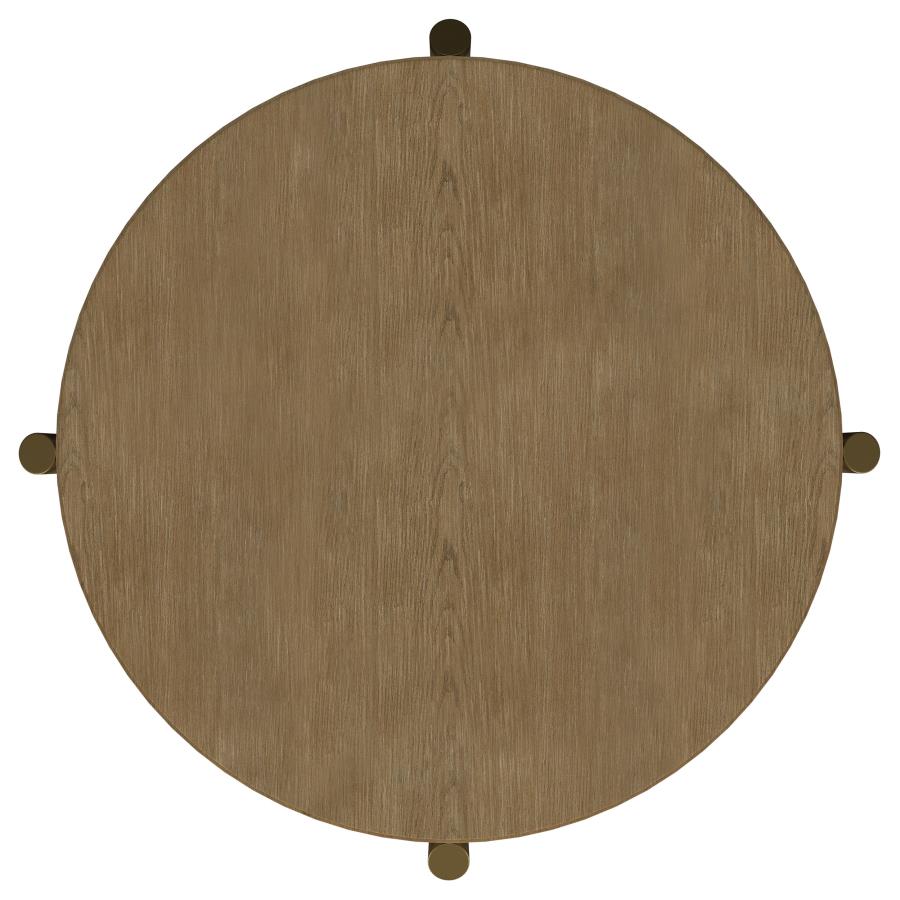 Arini 2-piece Round Coffee and End Table Set Sand Wash-zoom-6