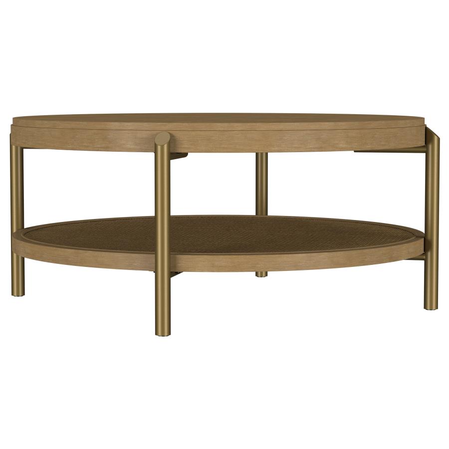 Arini 2-piece Round Coffee and End Table Set Sand Wash-zoom-7
