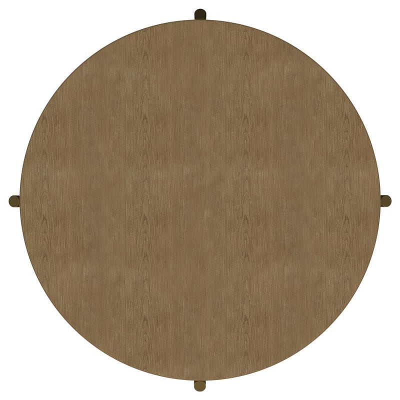 Arini 2-piece Round Coffee and End Table Set Sand Wash-zoom-