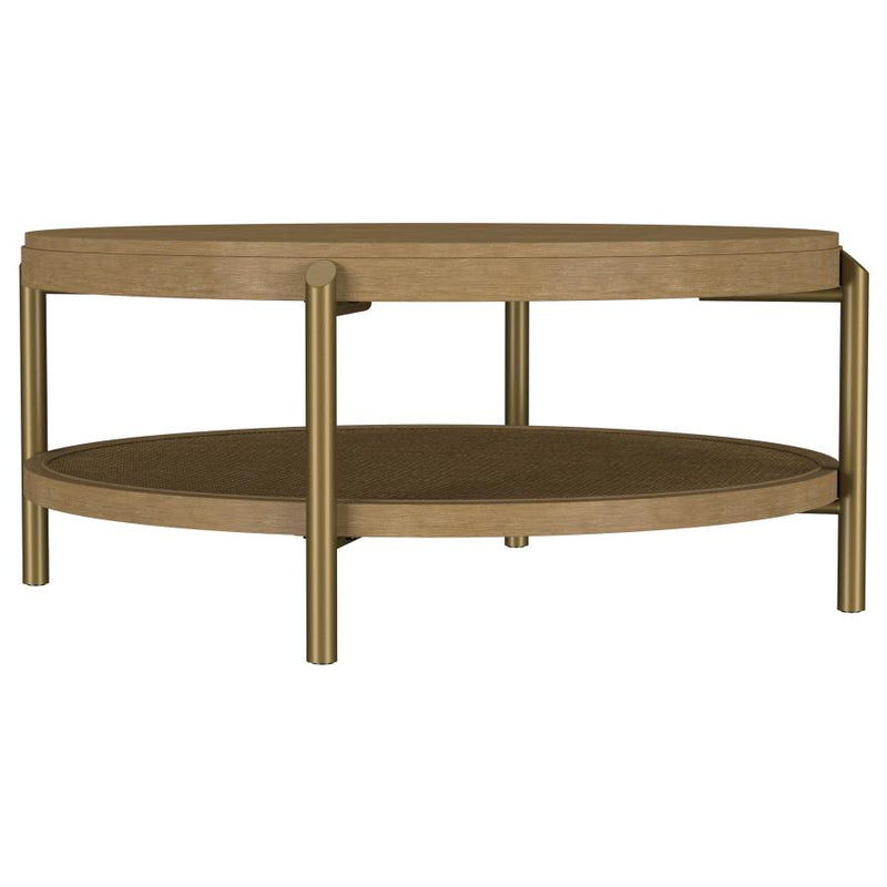 Arini 3-piece Round Coffee and End Table Set Sand Wash-zoom-
