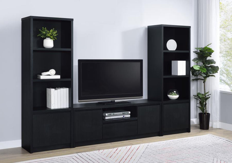 Winfield 3-piece Entertainment Center 60-inch TV Stand Black-zoom-