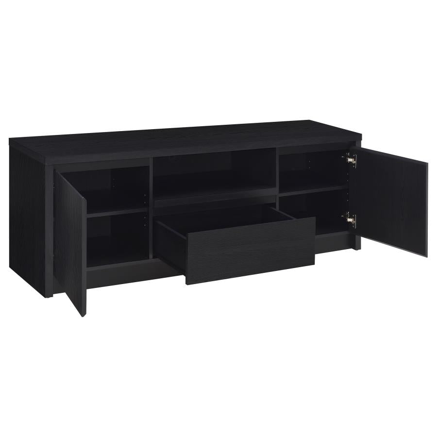 Winfield 3-piece Entertainment Center 60-inch TV Stand Black-zoom-4