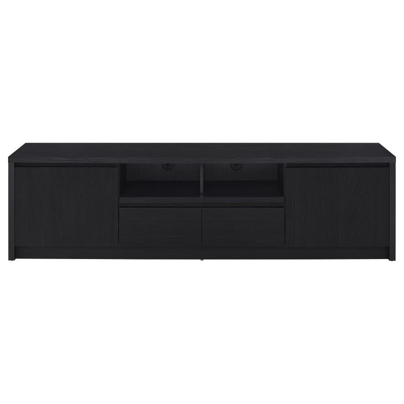 Winfield 3-piece Entertainment Center 78-inch TV Stand Black-zoom-