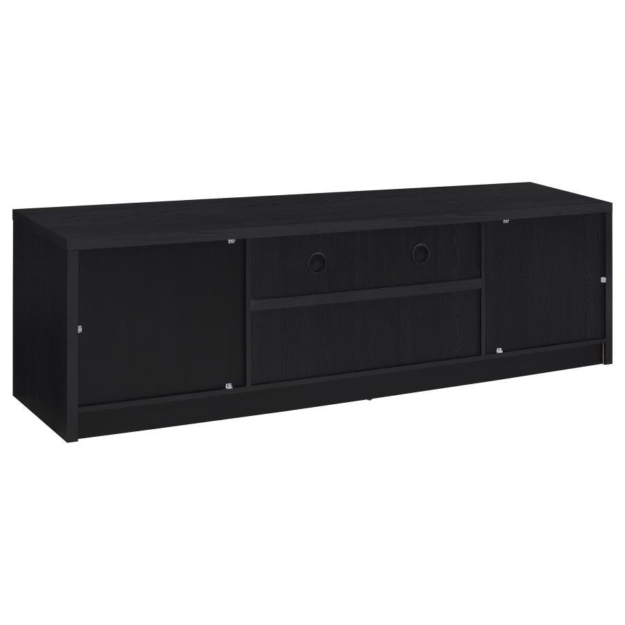 Winfield 3-piece Entertainment Center 78-inch TV Stand Black-zoom-7