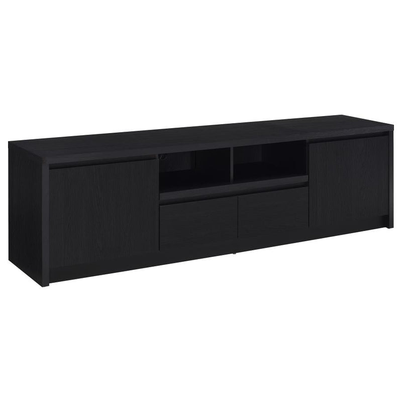 Winfield 78-inch 2-door TV Stand Media Console Black-zoom-