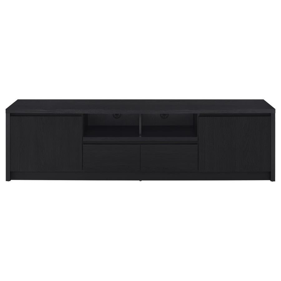 Winfield 78-inch 2-door TV Stand Media Console Black-zoom-4