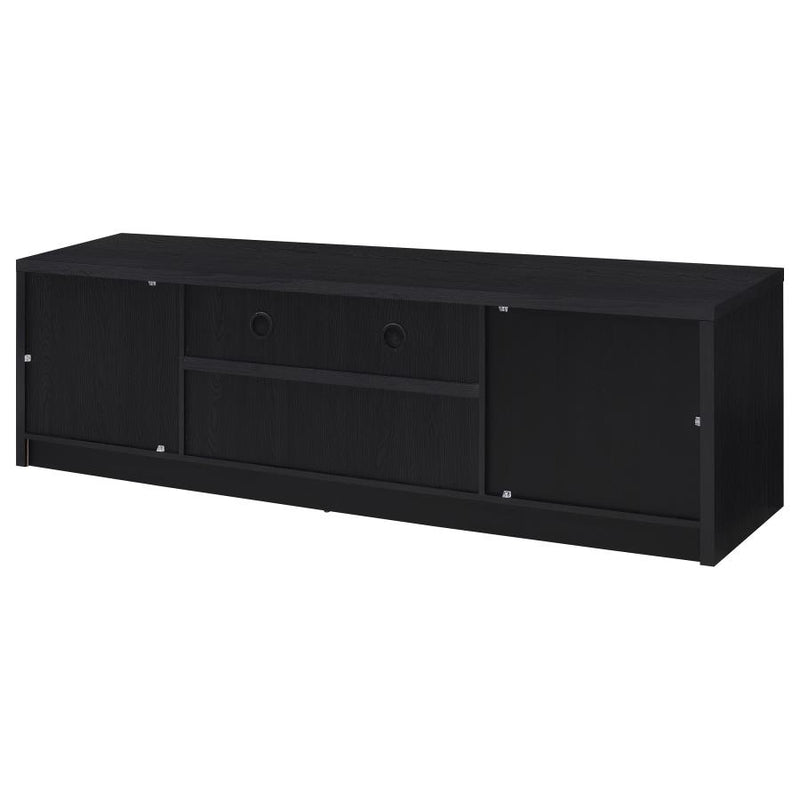 Winfield 78-inch 2-door TV Stand Media Console Black-zoom-