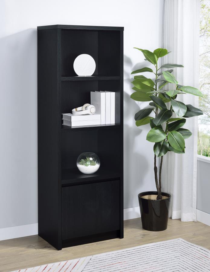 Winfield 3-shelf Media Tower Entertainment Pier Black-2