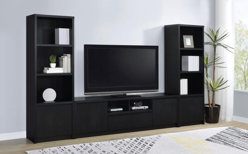 Winfield 3-shelf Media Tower Entertainment Pier Black-zoom-