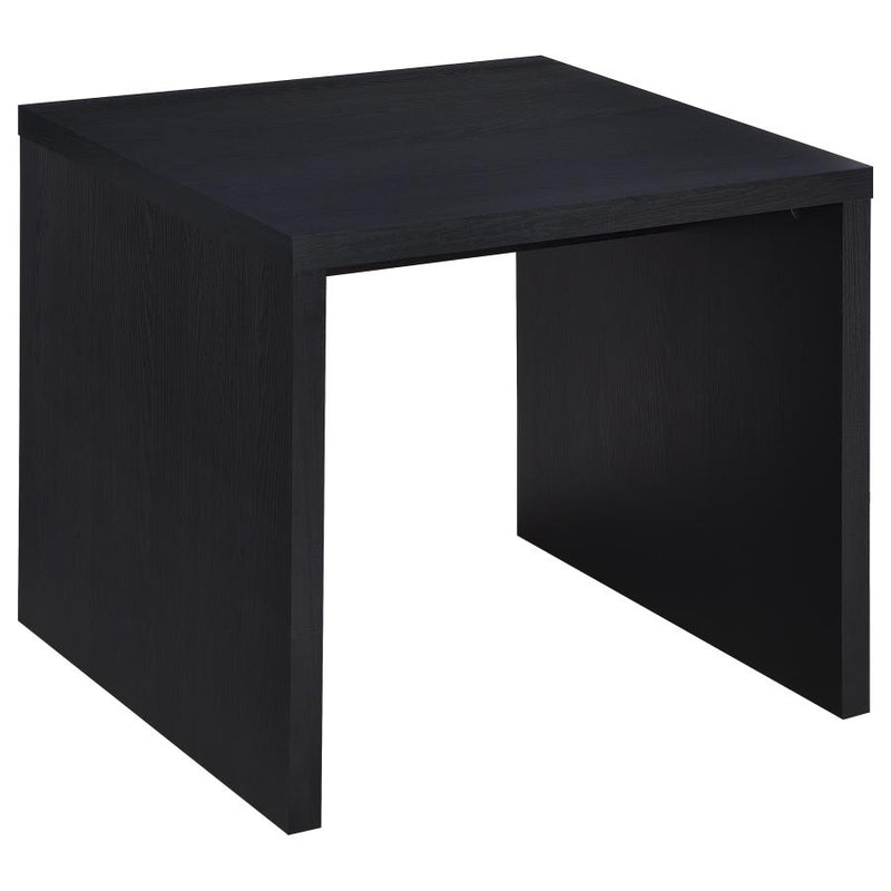 Knapp Engineered Wood Square Side End Table Black-zoom-