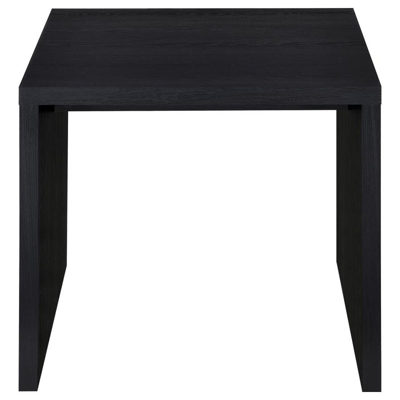 Knapp Engineered Wood Square Side End Table Black-zoom-