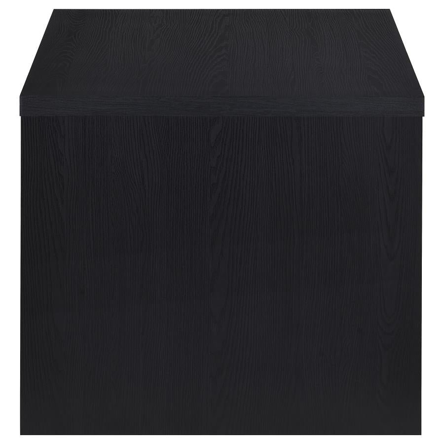 Knapp Engineered Wood Square Side End Table Black-6