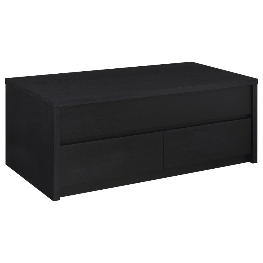 Knapp 2-piece Lift Top Coffee Table Set Black-8