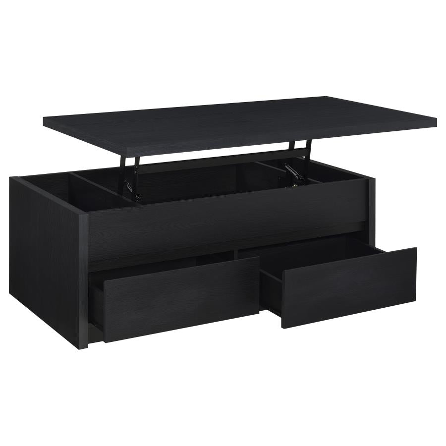 Knapp 3-piece Lift Top Coffee Table Set Black-zoom-9