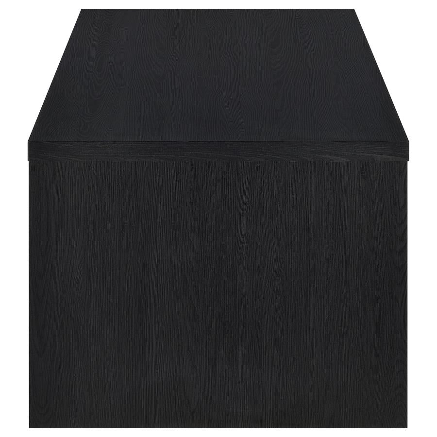 Knapp Lift Top Cocktail Coffee Table with Dual Drawers Black-10